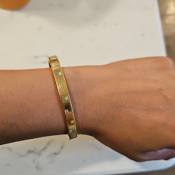 Swarovski Gold-Tone Crystal Bracelet - Picture 3 of 4